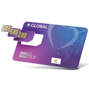 כרטיס סים לקפריסין 5GB גלישה ל -30 ימים SIMTLV Global