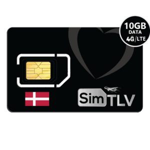 כרטיס סים לדנמרק 10GB ל-30 יום