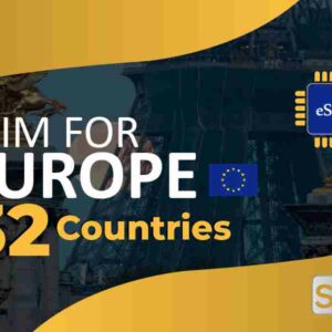 eSIM לאירופה ל-32 מדינות 3GB ל-7 יום – כרטיס סים וירטואלי